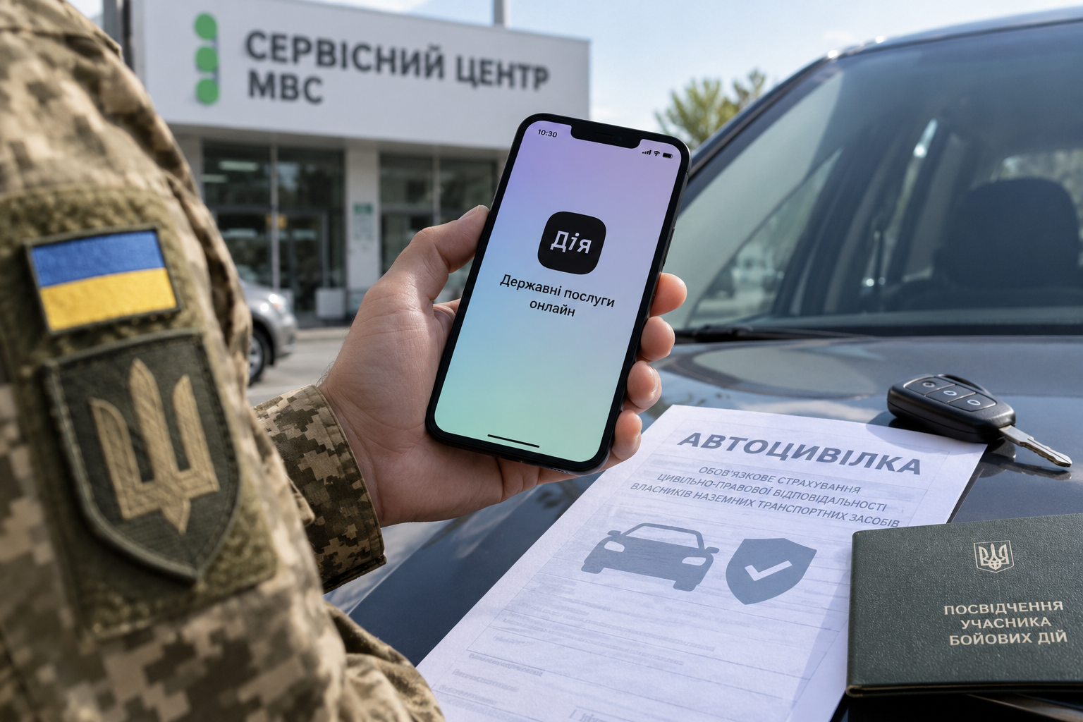 Держава компенсує ветеранам вартість автоцивілки: як отримати виплату через «Дію»